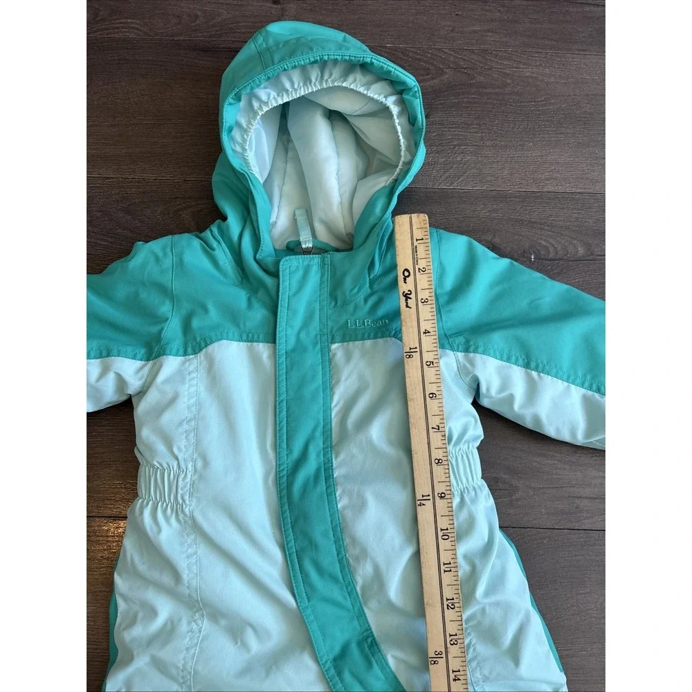 L.L. Bean Toddlers Cold Buster Snowsuit One Piece Hooded 12-18 Months‎ Green